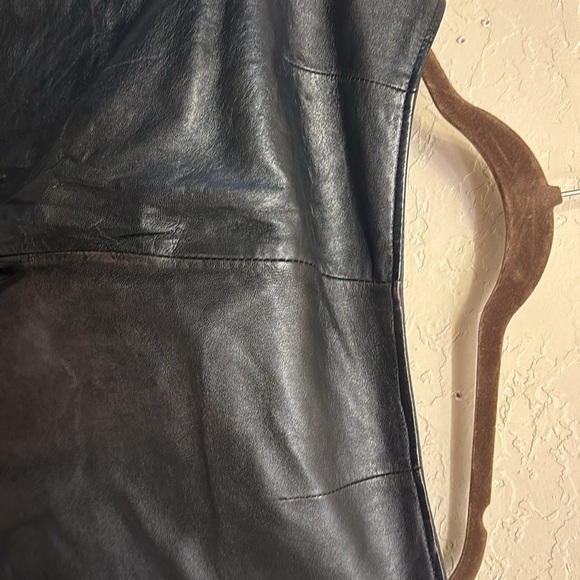 Leather pants soft as butter split a little on bottom sides for boots - Picture 10 of 10